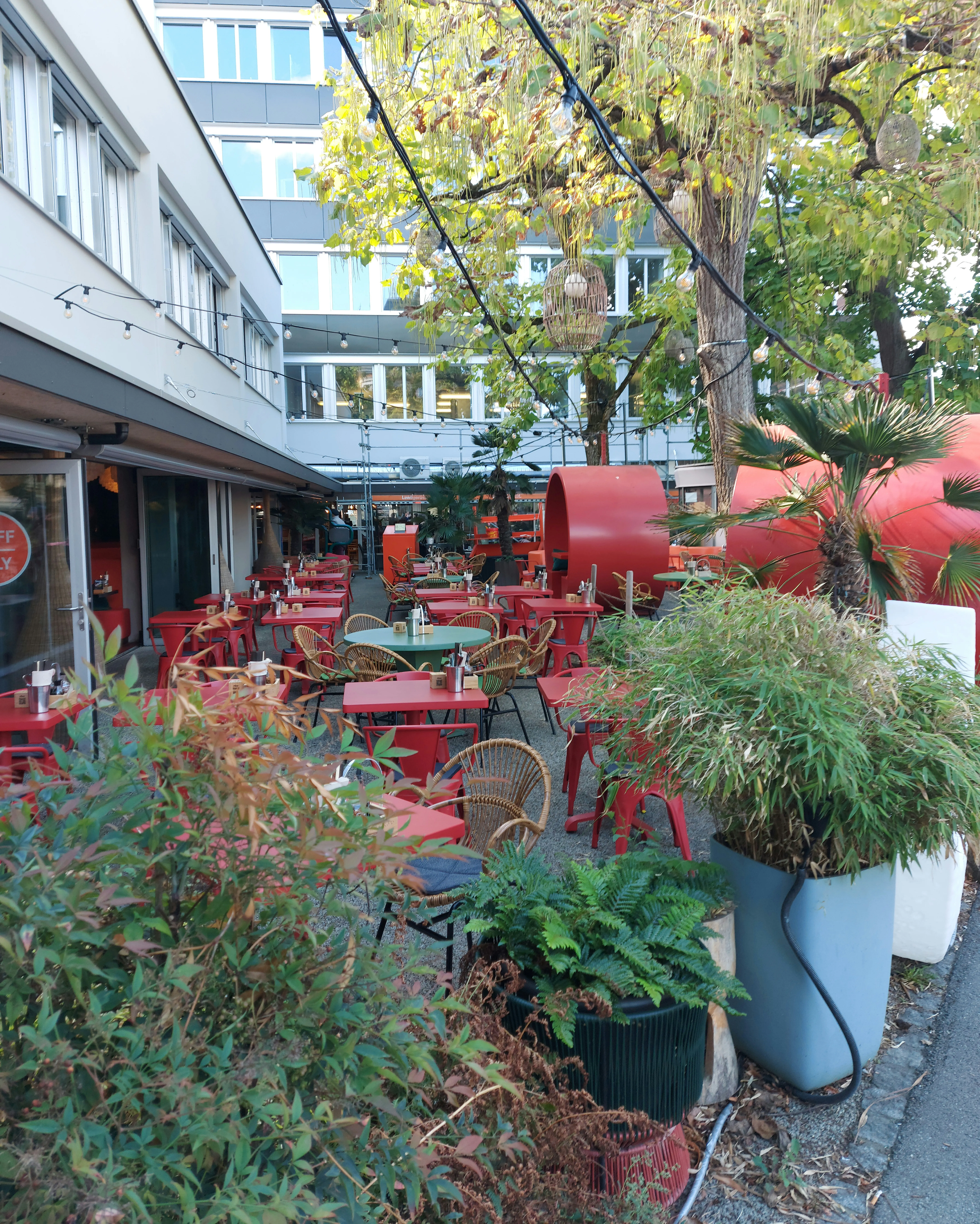 Terrace of Nooch Asian Kitchen Bern Viktoriaplatz