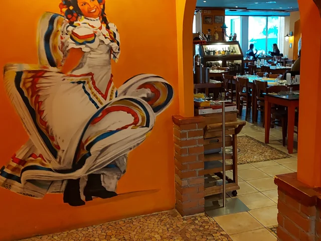 Interieur im El Mexicano in Bern